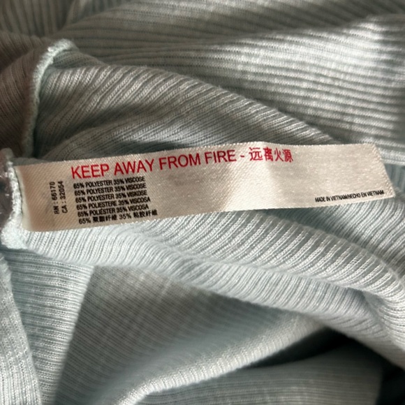 INTIMATELY FP FREE PEOPLE Soft Ribbed Swing Tank Top Light Ice Blue | Size Small - Picture 4 of 9